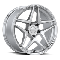 Kansei K15H Astro 18x9.5in / 5x120 BP / 22mm Offset / 72.56mm Bore - Hyper Silver Wheel